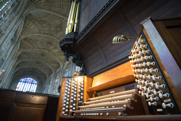 The organ console