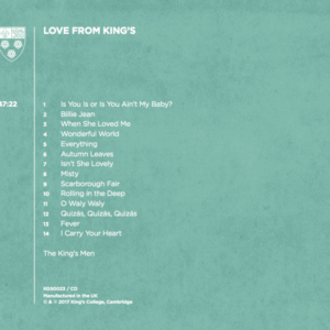 Love from King's: back cover