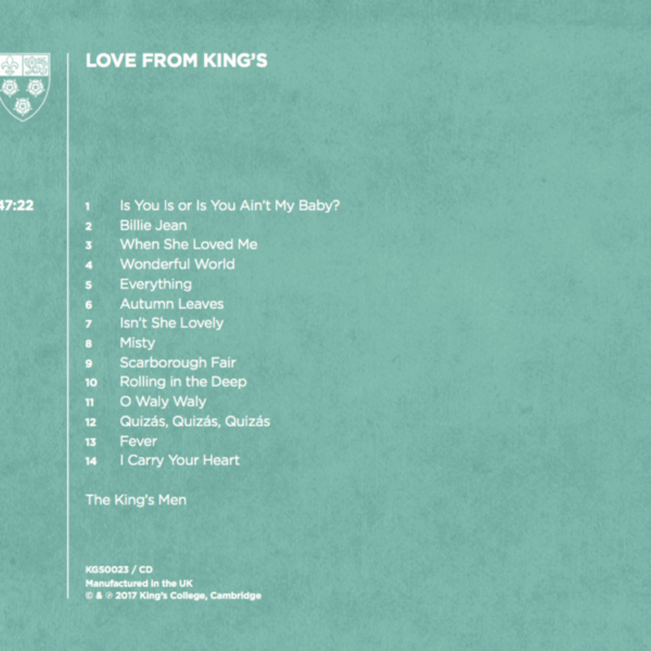 Love from King's: back cover