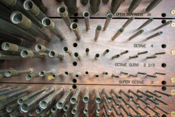 Inside the Chapel organ