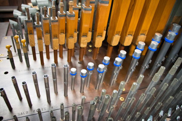 Inside the Chapel organ