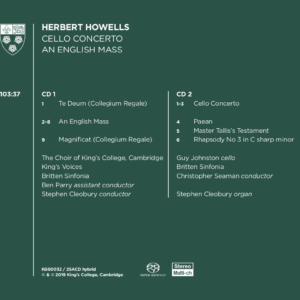 Howells back cover