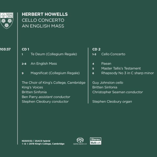 Howells back cover