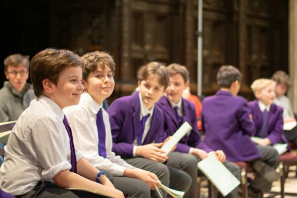 Recording session for Bruckner motets