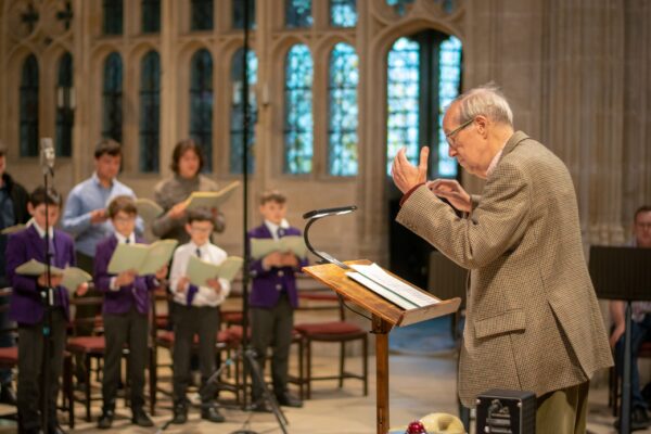 Recording session for Bruckner motets