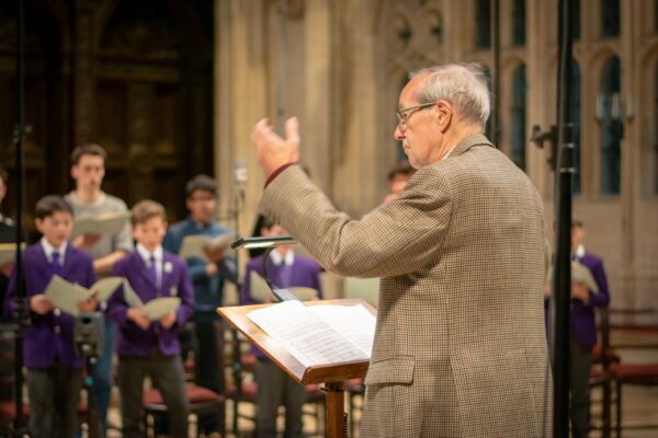 Recording session for Bruckner motets