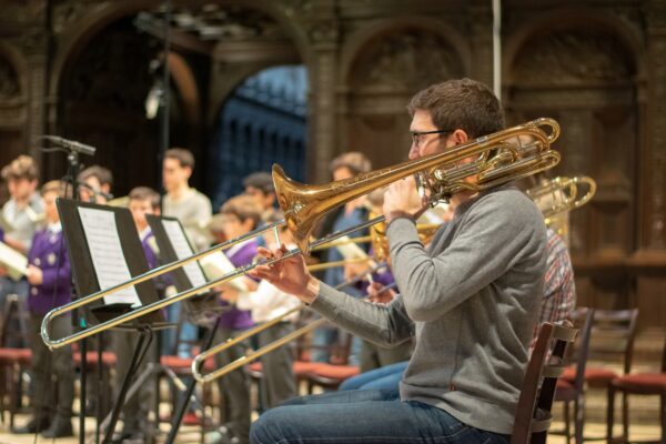 Recording session for Bruckner motets