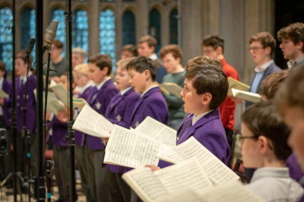 Recording session for Bruckner motets