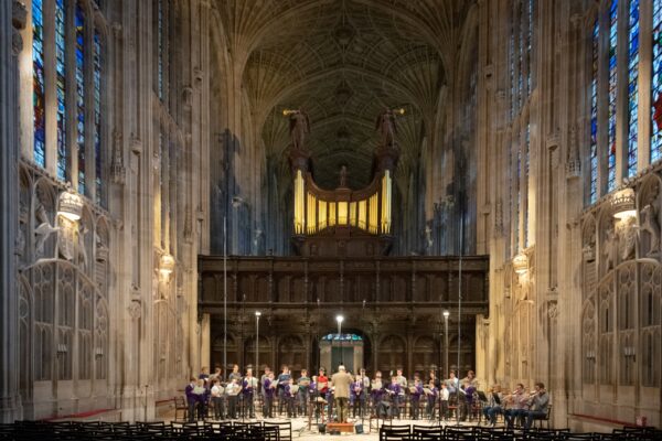 Recording session for Bruckner motets