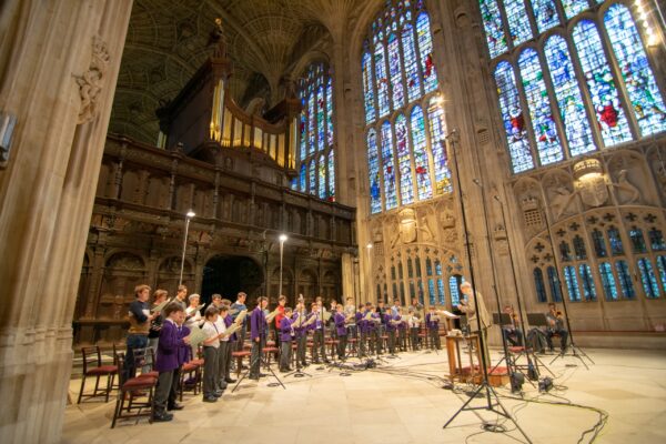 Recording session for Bruckner motets
