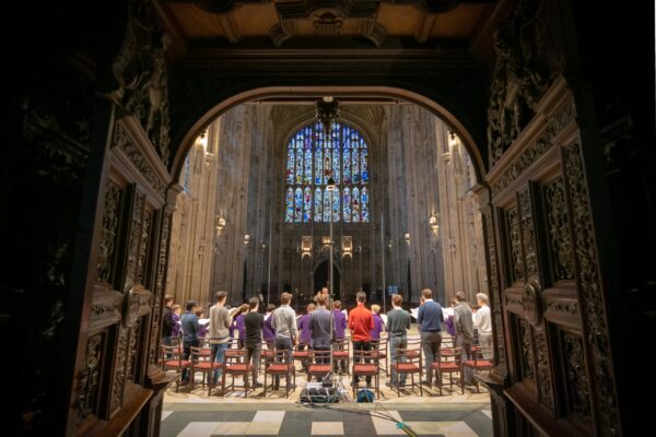 Recording session for Bruckner motets