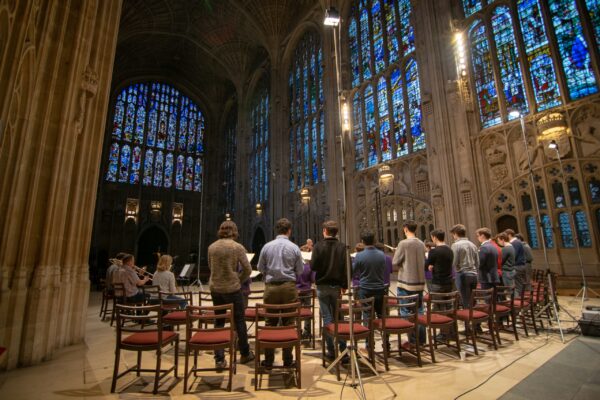 Recording session for Bruckner motets