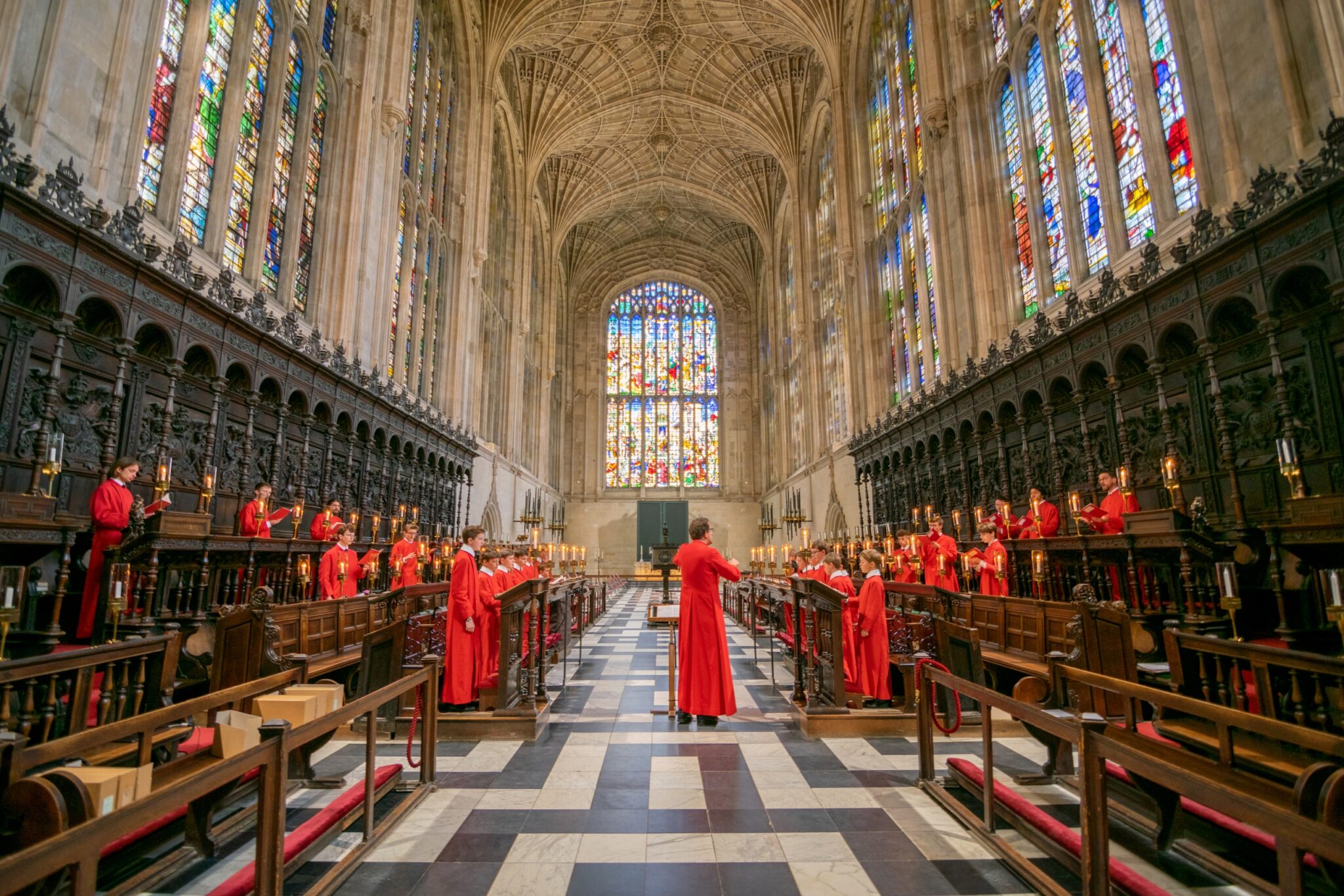 King's College Choir recorded In the Bleak Midwinter spaced apart