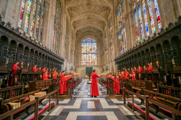 King's College Choir recorded In the Bleak Midwinter spaced apart