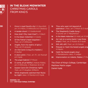 In the Bleak Midwinter back cover