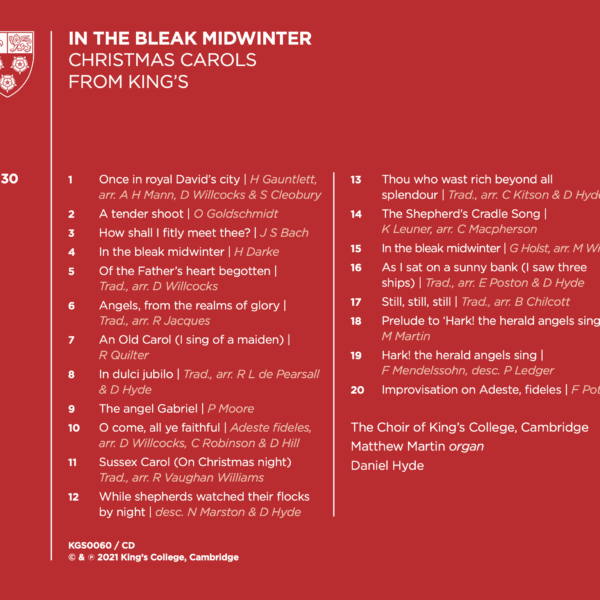 In the Bleak Midwinter back cover
